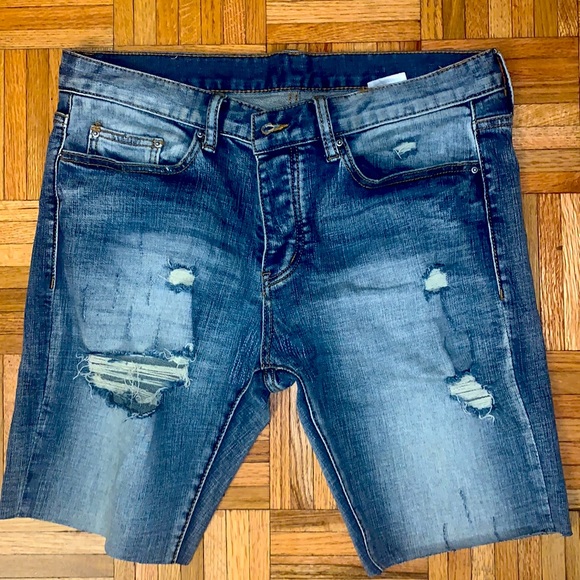 MNML Other - Mnml Faded Distressed Jean Shorts